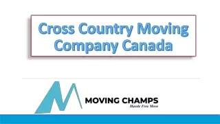 Cross Country Moving Company Canada