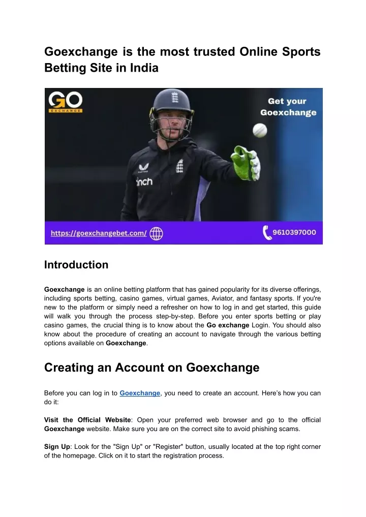 goexchange is the most trusted online sports