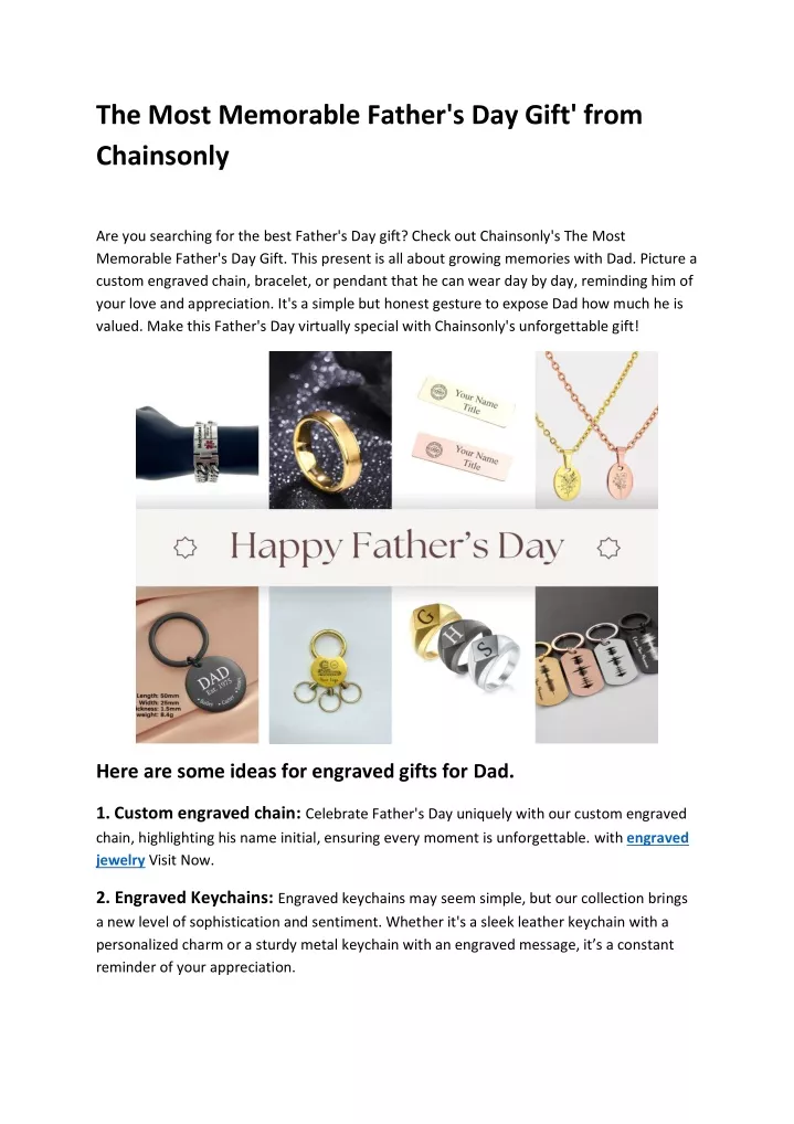 the most memorable father s day gift from