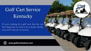 Golf Cart Service Kentucky