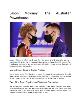 Jason Moloney_ The Australian Powerhouse