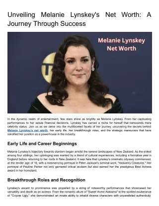 Unveiling Melanie Lynskey's Net Worth_ A Journey Through Success (1)