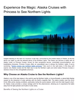Experience the Magic_ Alaska Cruises with Princess to See Northern Lights (1)