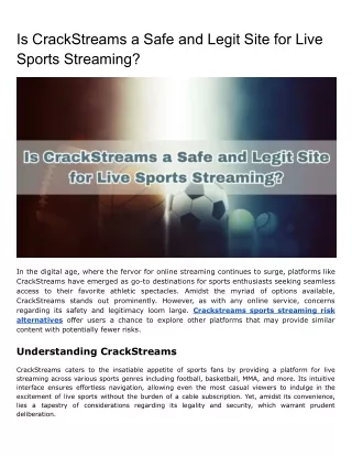 Is CrackStreams a Safe and Legit Site for Live Sports Streaming (1)