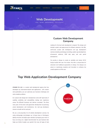 Web Development Services | Ziyanex Private Limited