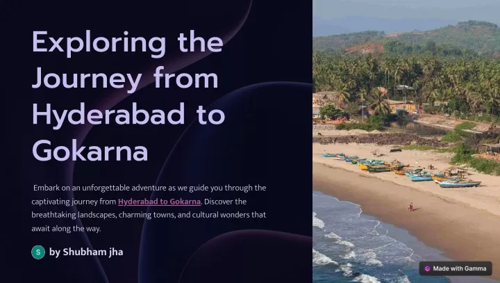 exploring the journey from hyderabad to gokarna