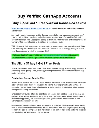 Buy Verified CashApp Accounts