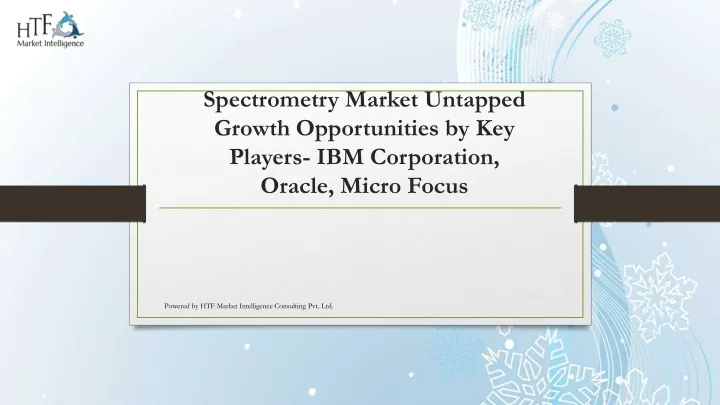 spectrometry market untapped growth opportunities