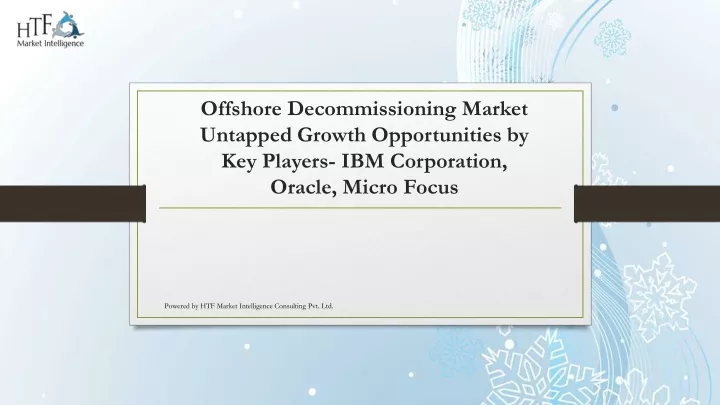 offshore decommissioning market untapped growth