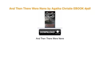 And Then There Were None by Agatha Christie EBOOK