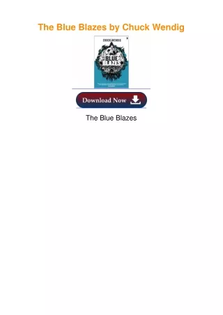 The Blue Blazes by Chuck Wendig