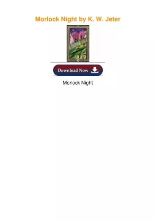 Morlock Night by K. W. Jeter