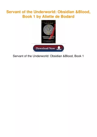 Servant of the Underworld: Obsidian & Blood, Book 1 by Aliette de Bodard