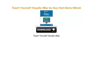 Teach Yourself Visually iMac by Guy Hart-Davis PDF