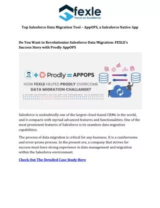 Don't Just Move Data, Optimize It: FEXLE's AppOPS Enhances Your Salesforce Journey