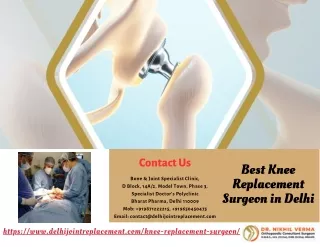 Best Knee Replacement Surgeon in Delhi