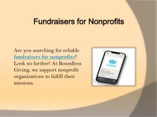 Fundraisers for Nonprofits