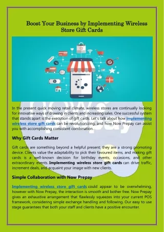 boost your business by implementing wireless
