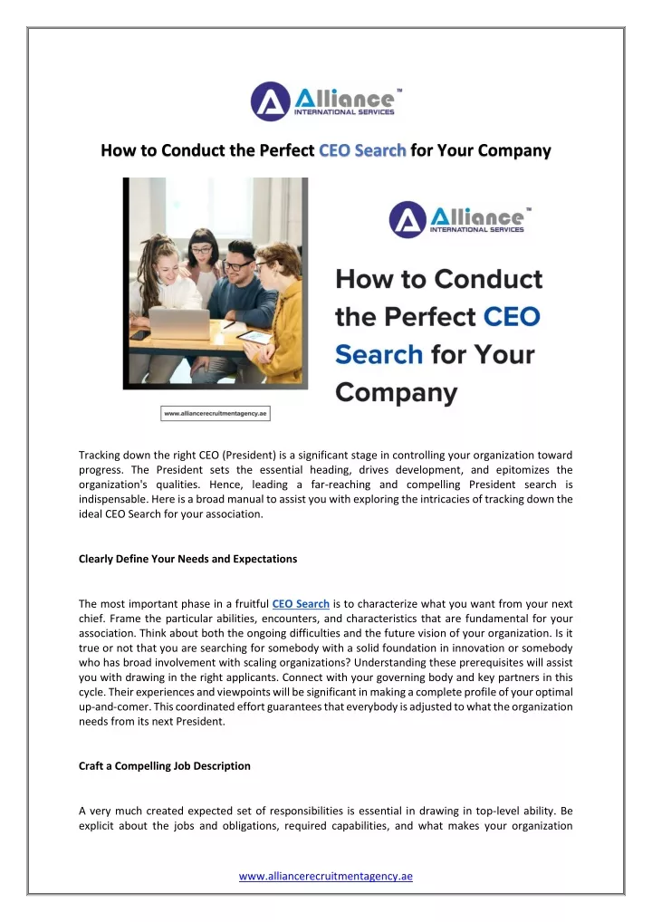 how to conduct the perfect ceo search for your