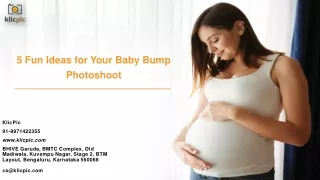 5 Fun Ideas for Your Baby Bump Photoshoot