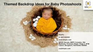 Themed Backdrop Ideas for Baby Photoshoots