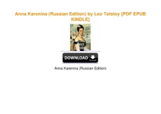 Anna Karenina (Russian Edition) by Leo Tolstoy download ebook PDF EPUB