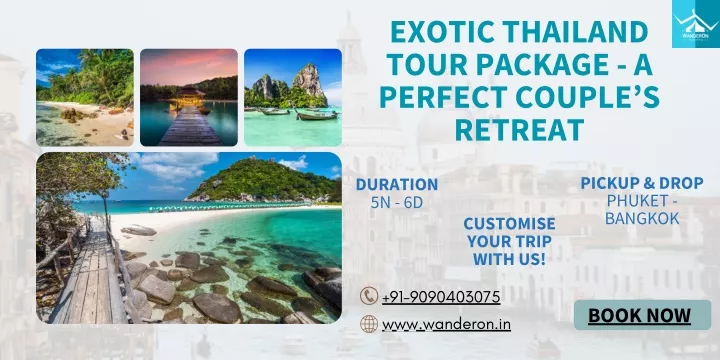 exotic thailand tour package a perfect couple