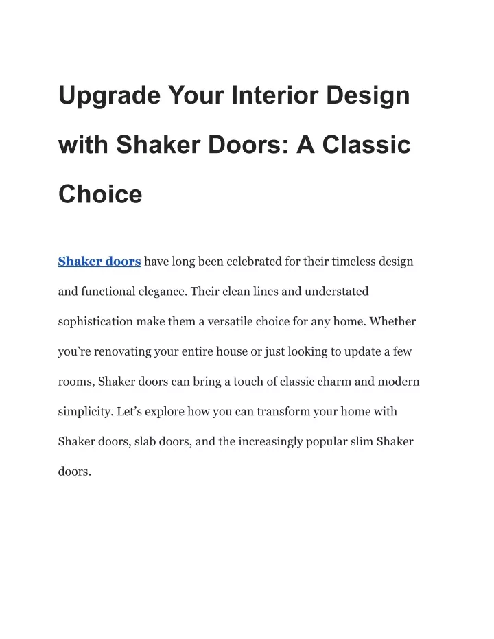 upgrade your interior design