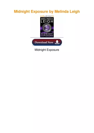 Midnight Exposure by Melinda Leigh