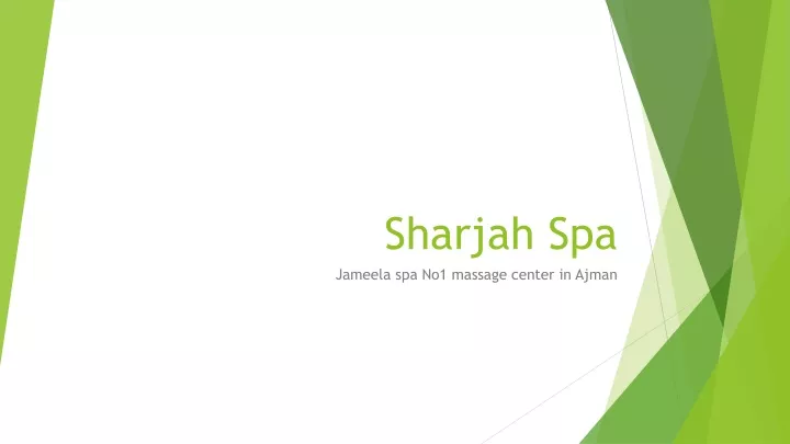 sharjah spa