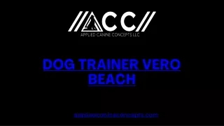 Dog Trainer Vero Beach
