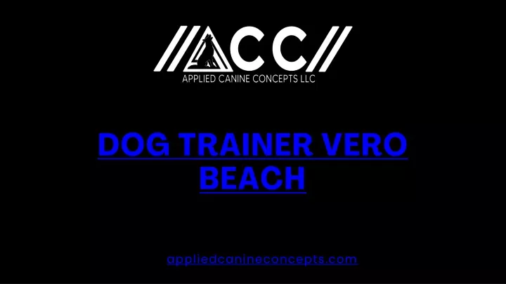 dog trainer vero beach