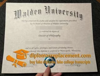 Walden University diploma
