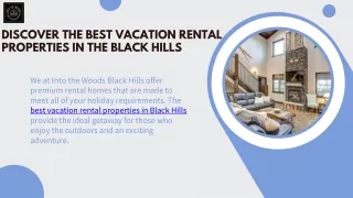 Get Affordable Best Vacation Rental Properties In The Black Hills