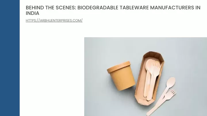 behind the scenes biodegradable tableware