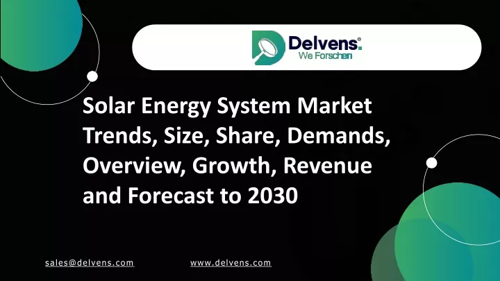 solar energy system market trends size share