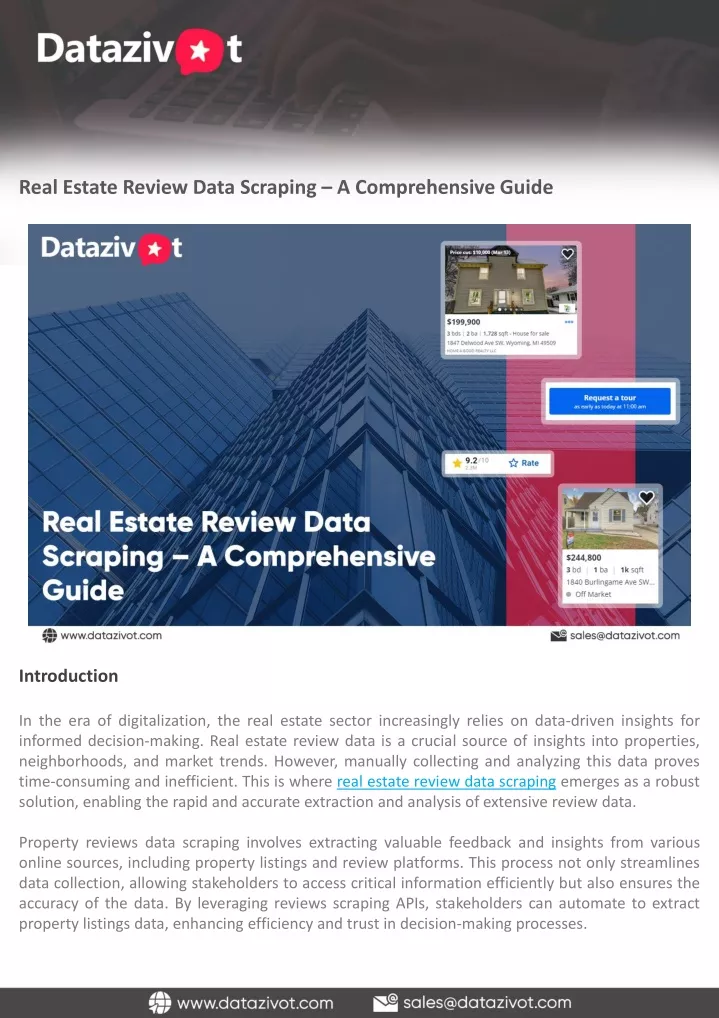 real estate review data scraping a comprehensive