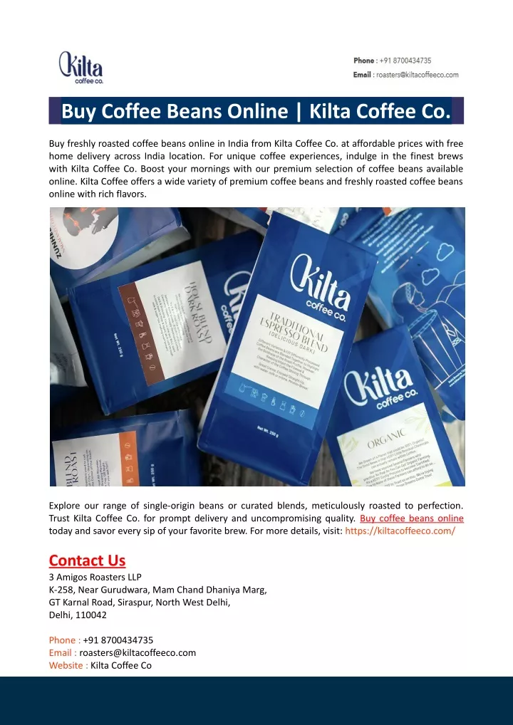 buy coffee beans online kilta coffee co