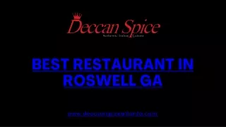 Best Restaurant In Roswell Ga