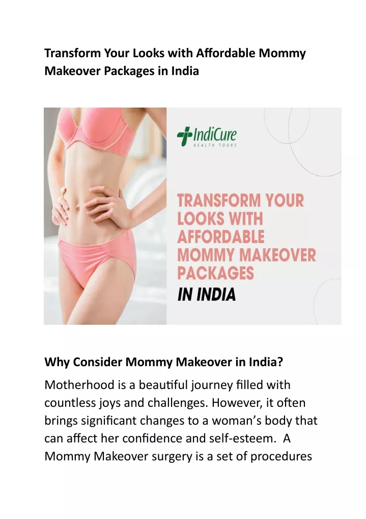 transform your looks with affordable mommy