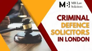 Criminal Defence Solicitors in London