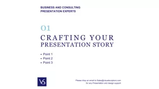 Crafting your Presentation Story