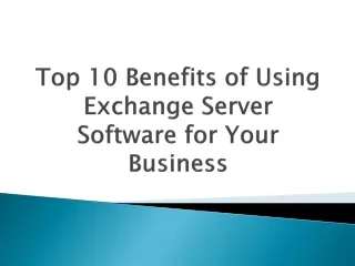 Exchange Server Software