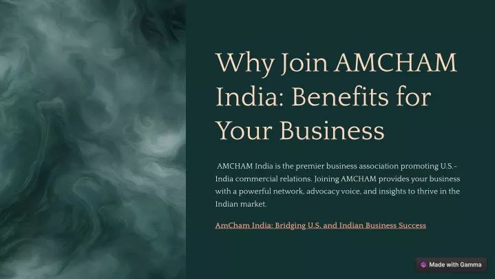 why join amcham india benefits for your business