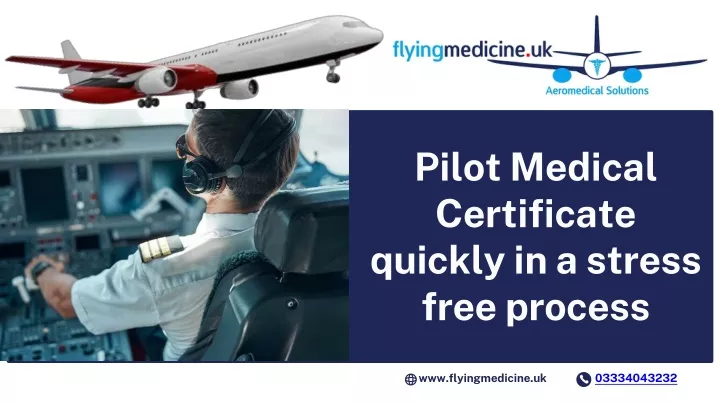 pilot medical certificate quickly in a stress