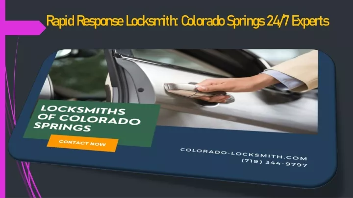 rapid response locksmith colorado springs