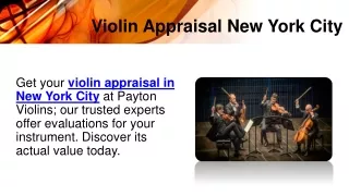 Violin Appraisal New York City
