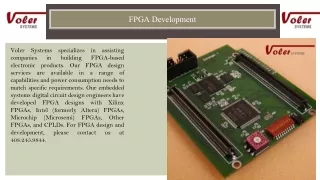 FPGA Development - Voler Systems