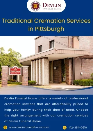 Traditional Cremation Services in Pittsburgh