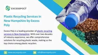 Plastic Recycling Services in New Hampshire by Excess Poly